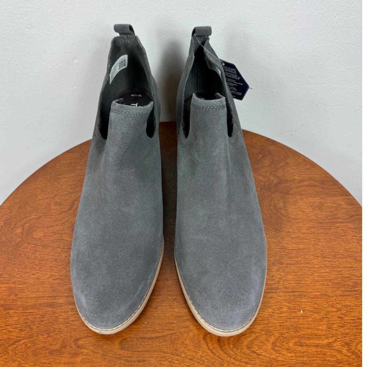 New Toms Kallie Wedge Bootie In Grey Suede Women's Size 11w
